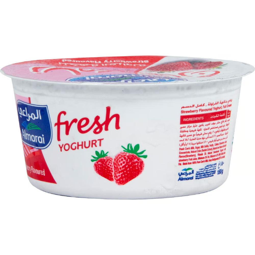 Almarai Strawberry Flavoured Fresh Yoghurt 150g - Shop Your Daily Fresh Products - Free Delivery 