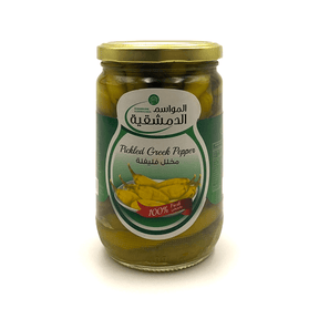 Almawasim Aldemashkia Pickled Greek Pepper 600g - Palmyra Orders