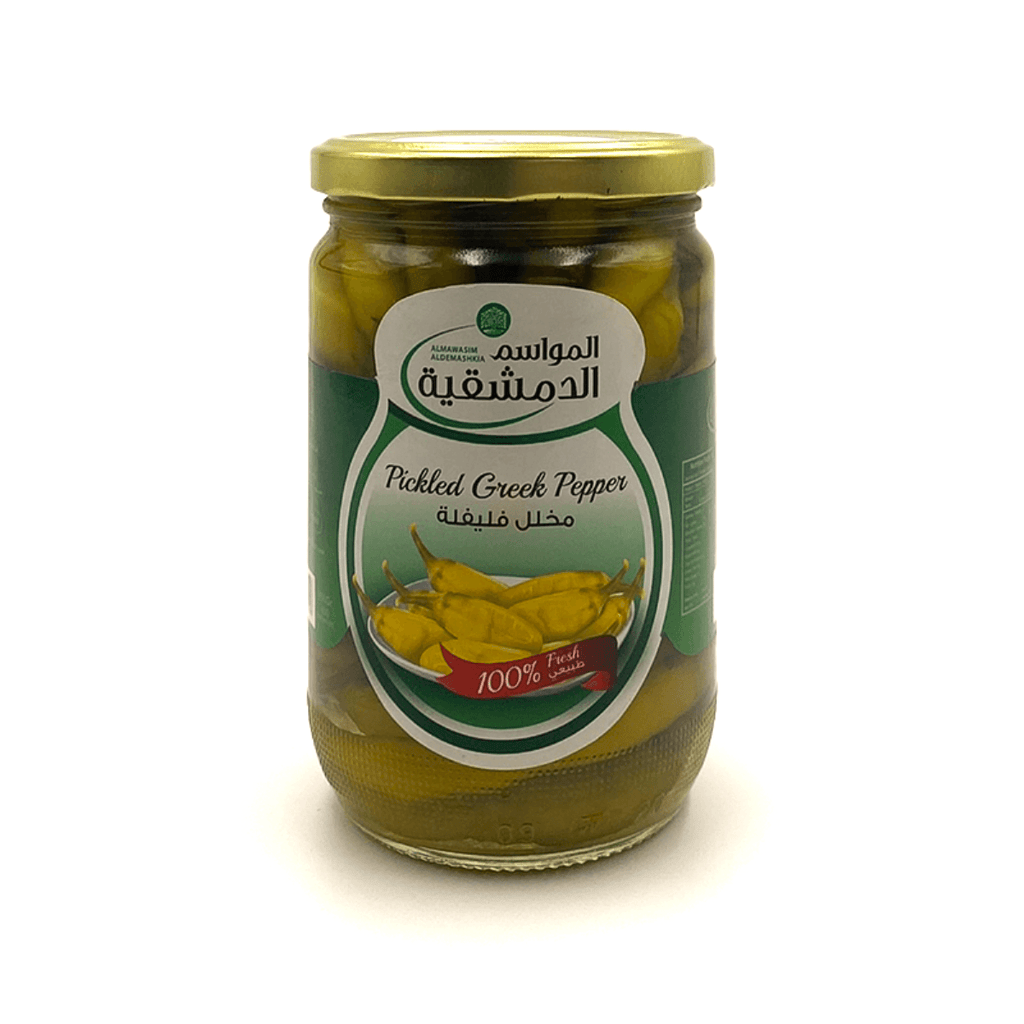 Almawasim Aldemashkia Pickled Greek Pepper 600g - Shop Your Daily Fresh Products - Free Delivery 