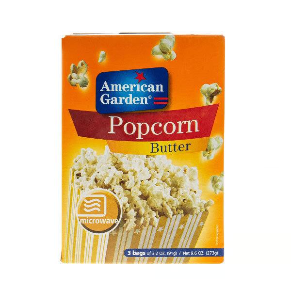 American Garden Microwave Butter Popcorn Gluten Free 273g - Palmyra Orders
