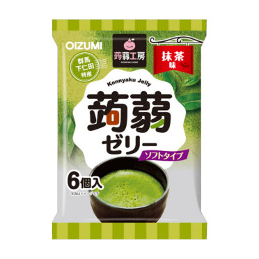 OIZUMI Konjac (Konnyaku) Jelly with Matcha Flavor 106g  – Chewy, refreshing matcha snack with fresh delivery in Dubai, UAE.