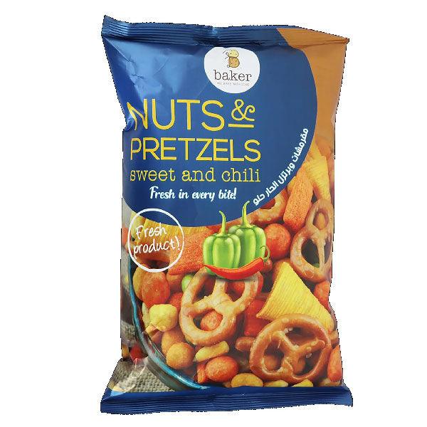 Baker Nuts and Pretzels Sweet and Chili 275g - Shop Your Daily Fresh Products - Free Delivery 