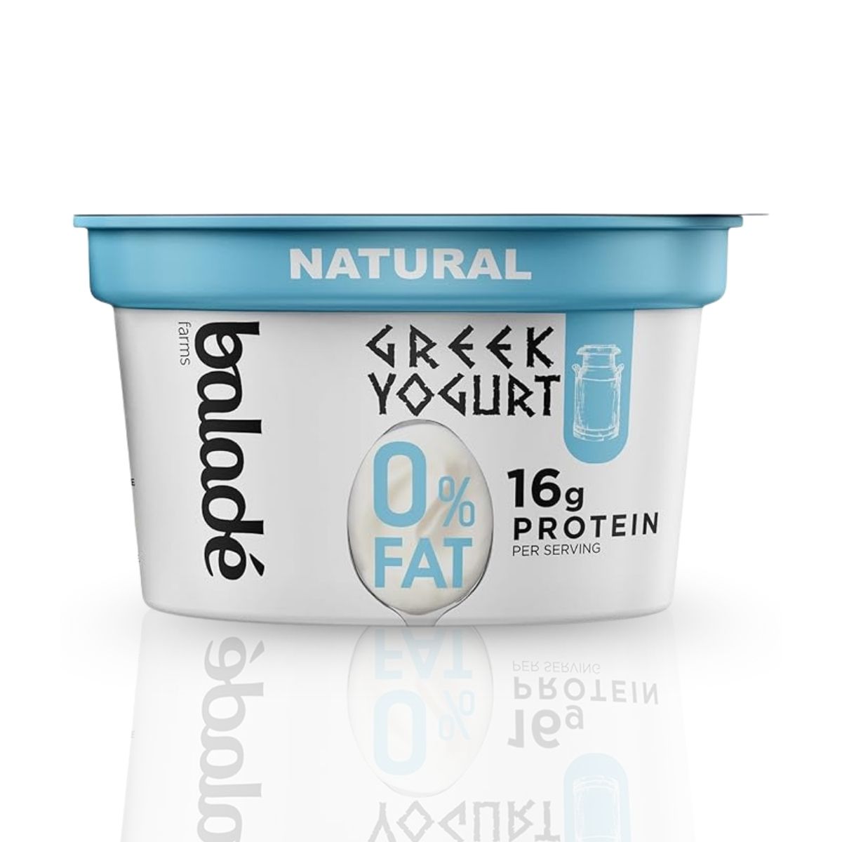 بلدي زبادي يوناني 0% دهون، 180 غرام