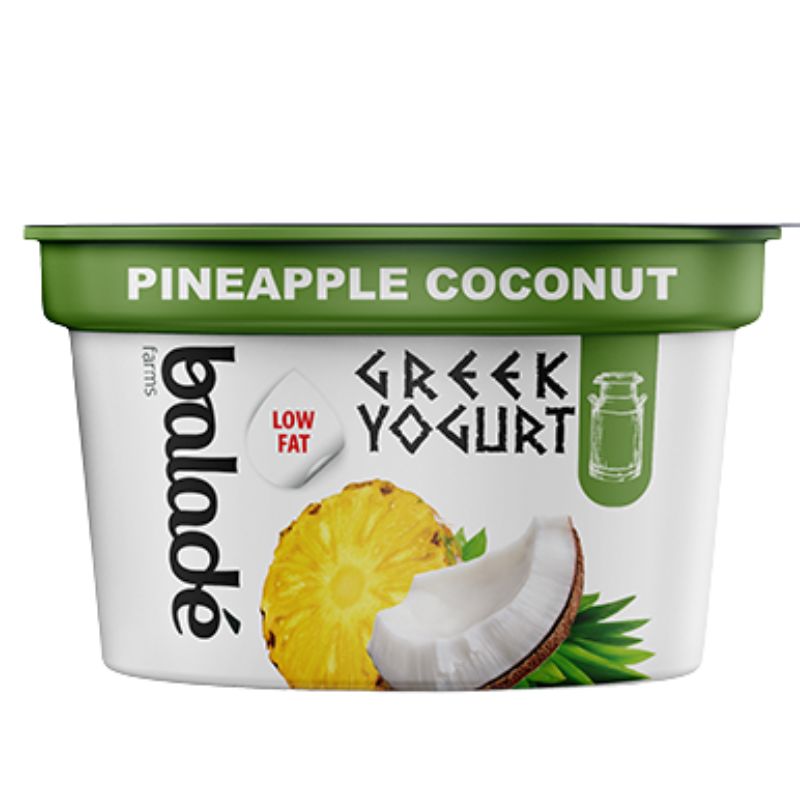 Healthy breakfast yoghurt Dubai , Balade Pineapple Coconut Greek Yoghurt-180g