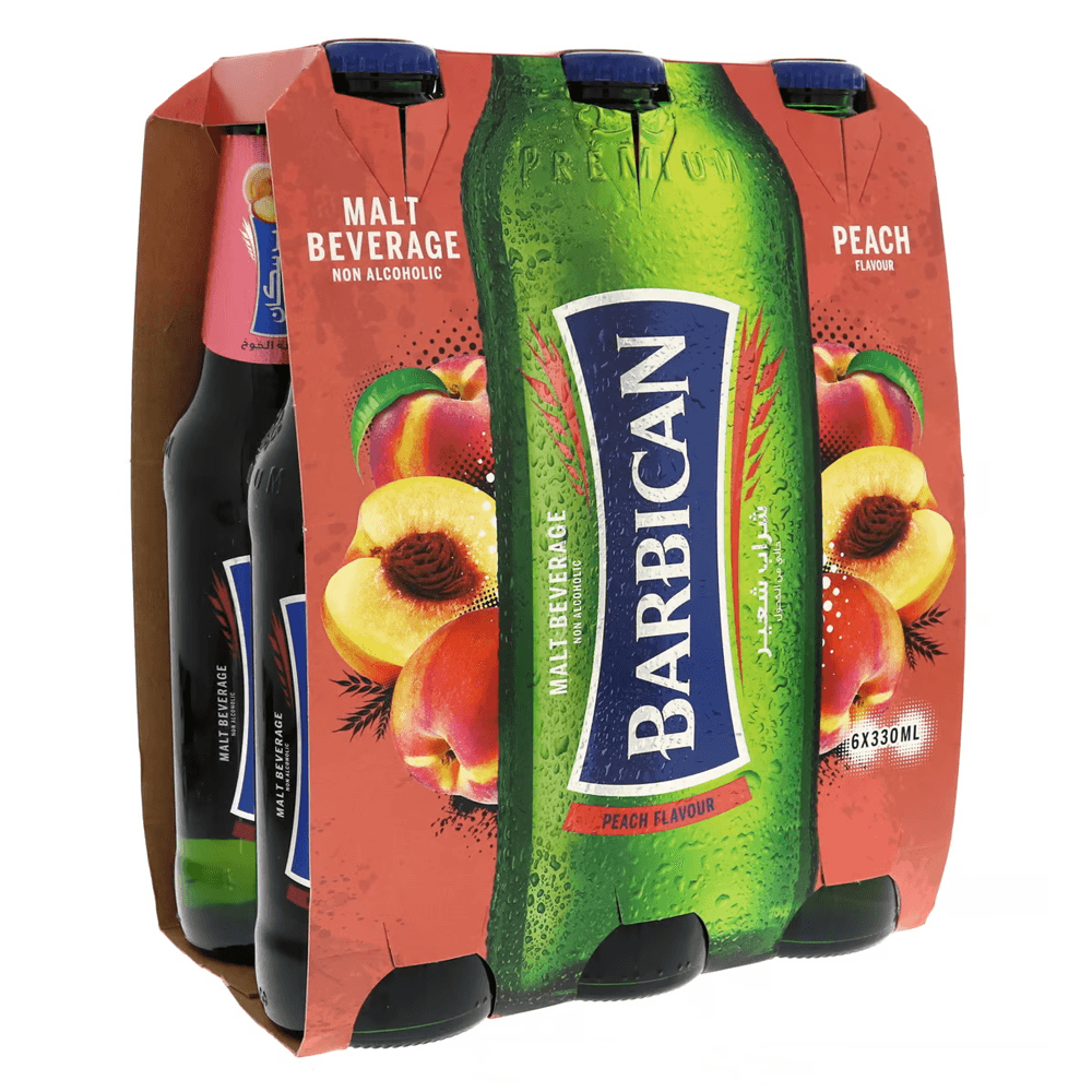 Barbican Peach Non Alcoholic Malt Beverage 6x330ml - Shop Your Daily Fresh Products - Free Delivery 