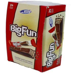 Big Fun crunchy wafer bar coated with milk chocolate 24x23g - Palmyra Orders