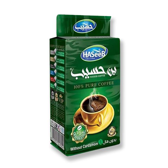 Haseeb Turkish Coffee Green Without Cardamom 500g - Palmyra Orders