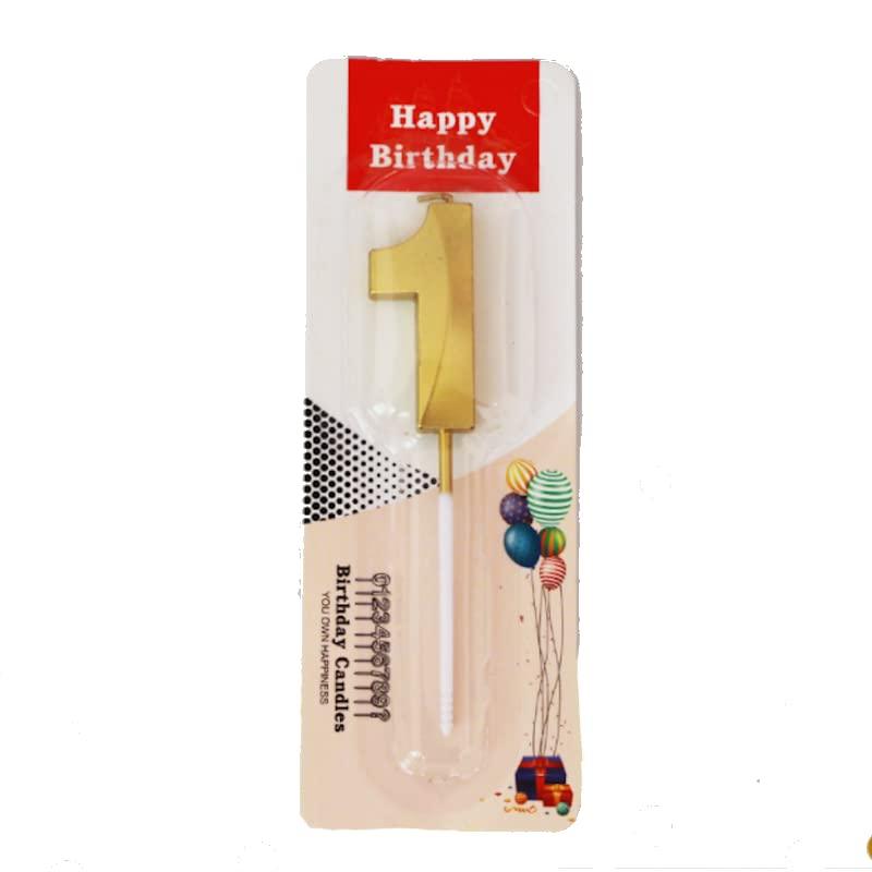 Cake Topper Candle Number 1 Gold - Shop Your Daily Fresh Products - Free Delivery 
