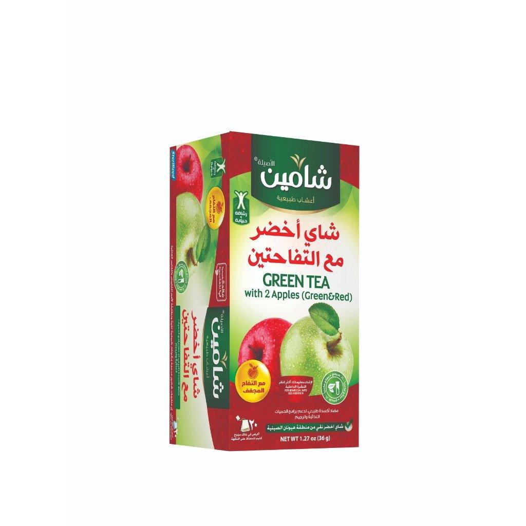 Chamain Green Tea Two Apples 20 bag - Shop Your Daily Fresh Products - Free Delivery 