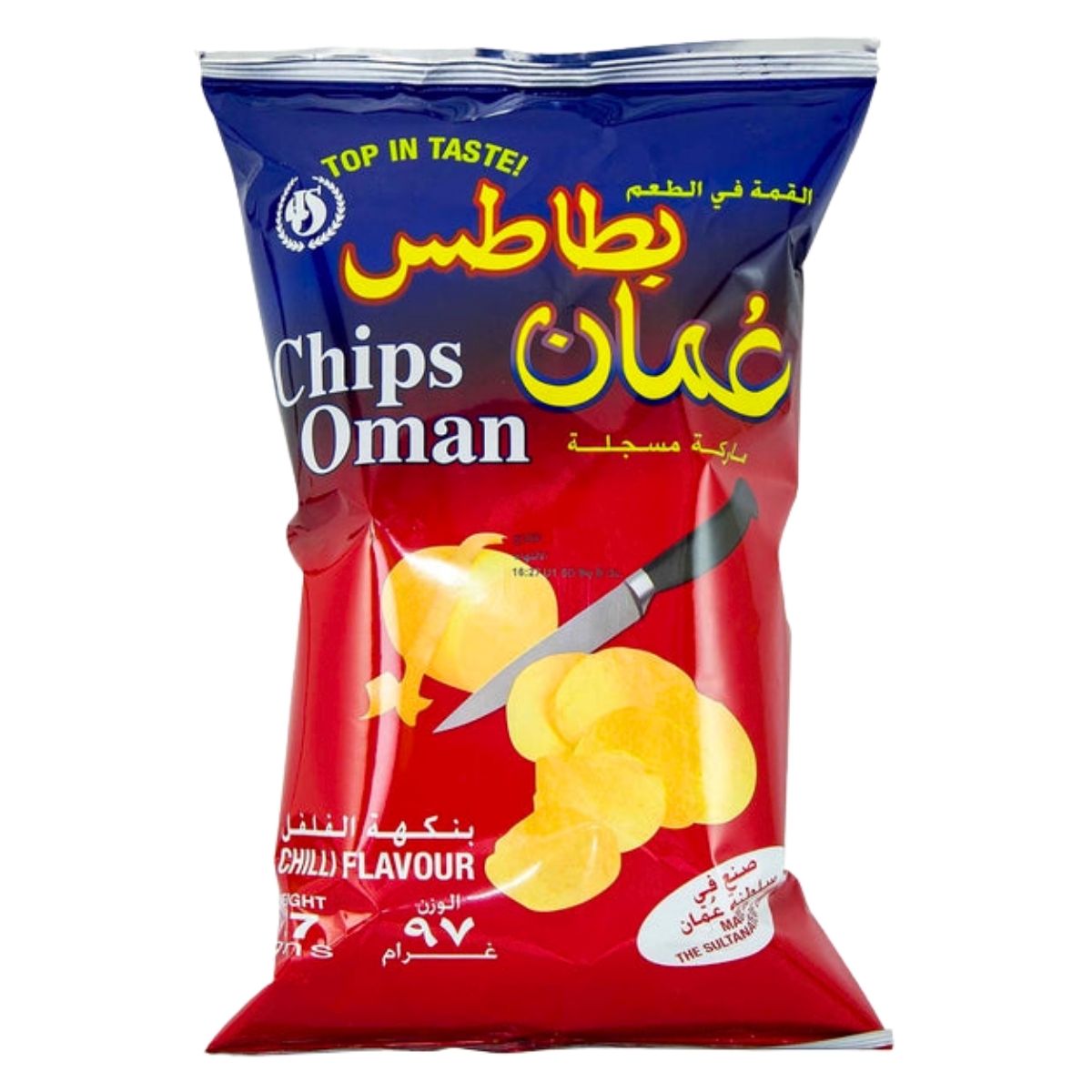 Chips Oman Chili Flavour, 97g
