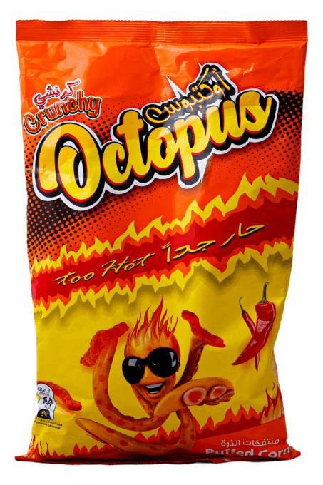 Crunchy Octopus Puffed Corn Hot 200g - Palmyra Orders