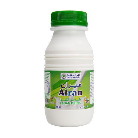 A 200ml bottle of Digdaga Ayran Laban Drink, showcasing a creamy, probiotic-rich, and traditional refreshment ideal for health-conscious individuals.