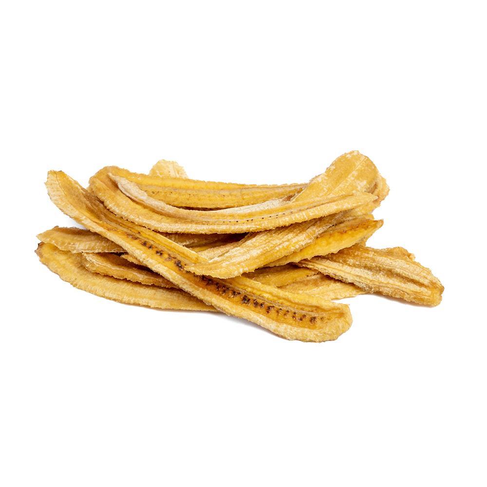 "Close-up of dried banana fruit slices"