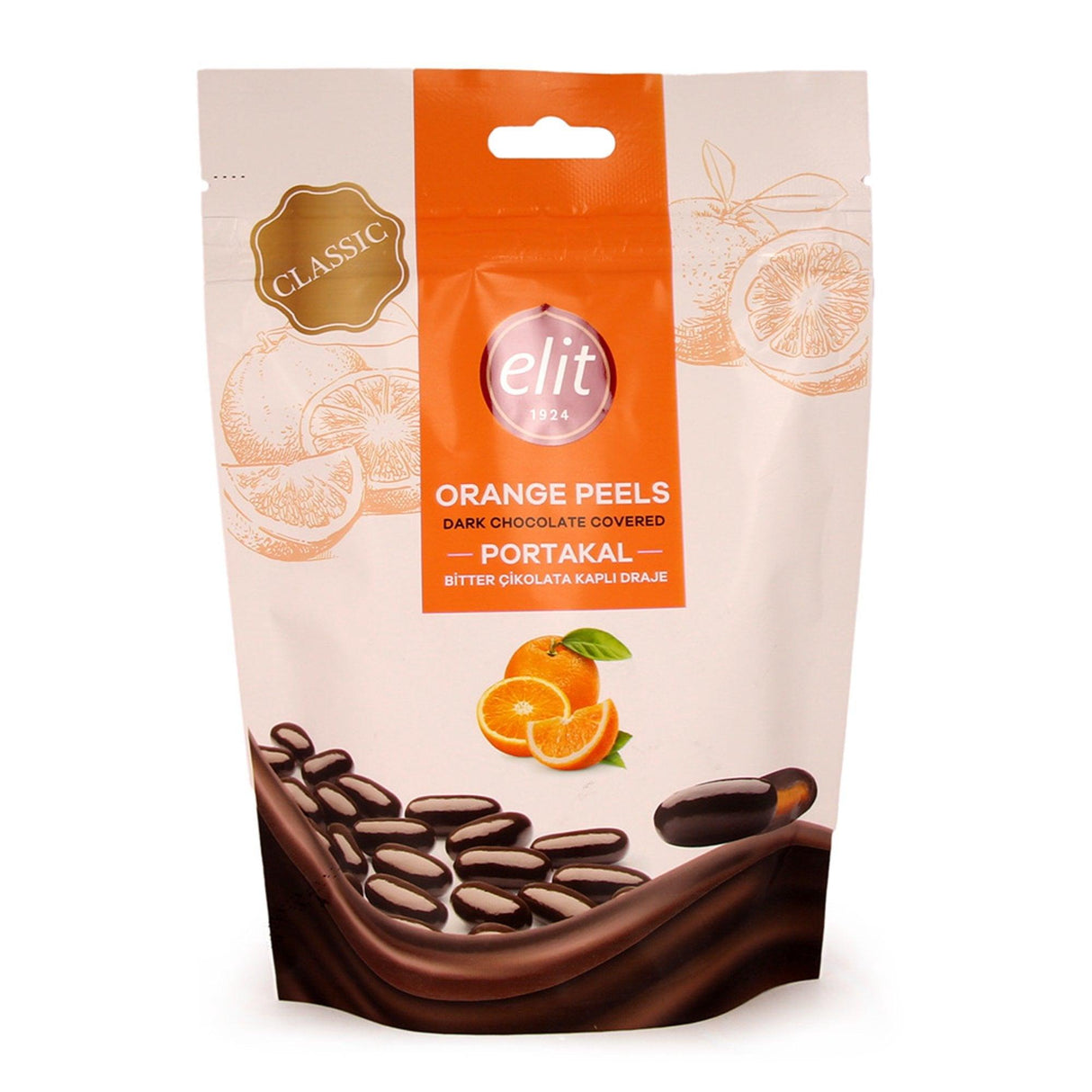 Elit Orange Peels Chocolate Covered 125g - Shop Your Daily Fresh Products - Free Delivery 