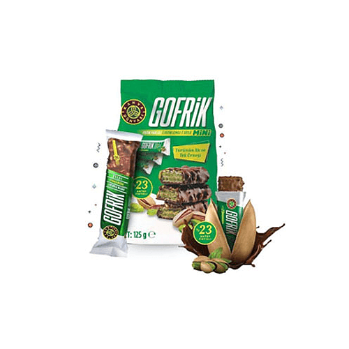 Gofrik Mini Milk Chocolate Wafer with Pistachio Paste 125g - Shop Your Daily Fresh Products - Free Delivery 