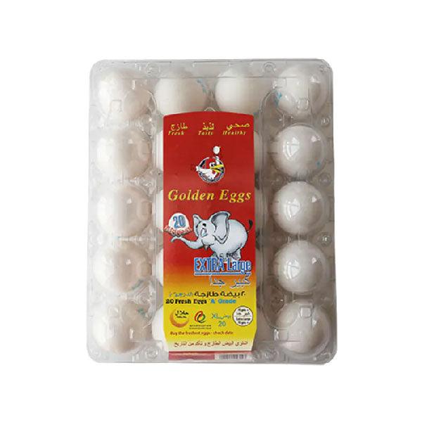 Golden Egg White Eggs Extra Large 20pcs - Shop Your Daily Fresh Products - Free Delivery 
