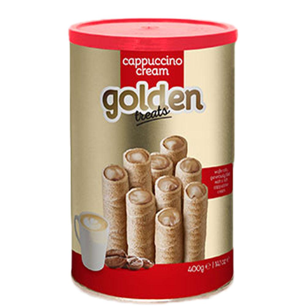 Golden Treats Cappuccino Cream Wafer Rolls 400g - Shop Your Daily Fresh Products - Free Delivery 
