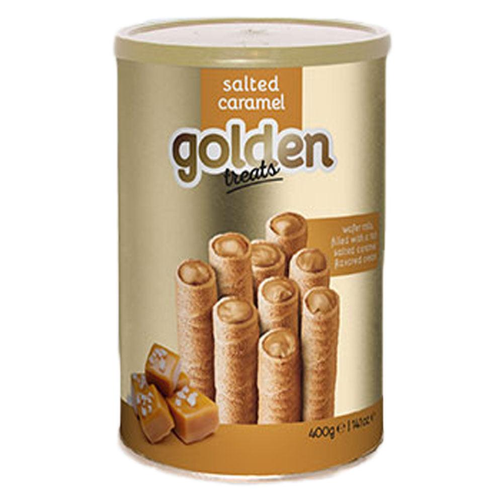 Golden Treats Salted Caramel Cream Wafer Rolls 400g - Shop Your Daily Fresh Products - Free Delivery 
