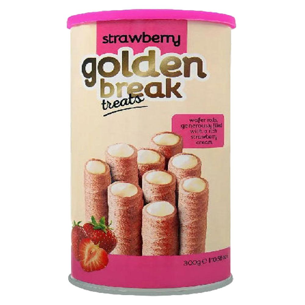 Golden Treats Strawberry Wafer Rolls 300g - Shop Your Daily Fresh Products - Free Delivery 