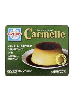 Greens Vanilla Flavour Dessert Mix with Cream Caramel Topping 70g - Palmyra Orders