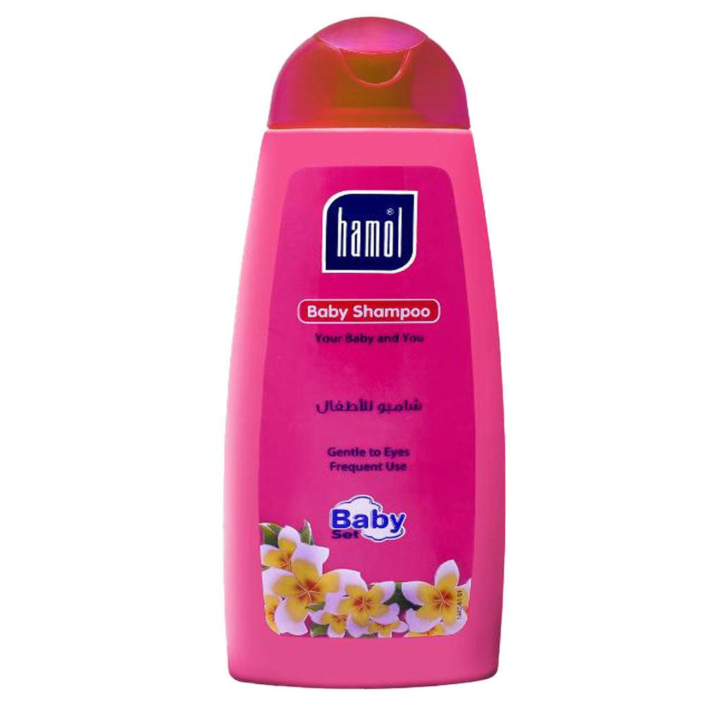 "Image of Hamol Baby Shampoo 400ml bottle with a gentle, tear-free formula, designed for cleansing and nourishing baby’s delicate hair and sensitive scalp."