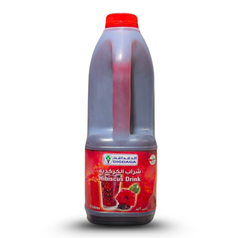 Hibiscus Drink by Digdaga 2L – Refreshing &amp; Naturally , made from high-quality hibiscus flowers for a naturally refreshing taste.