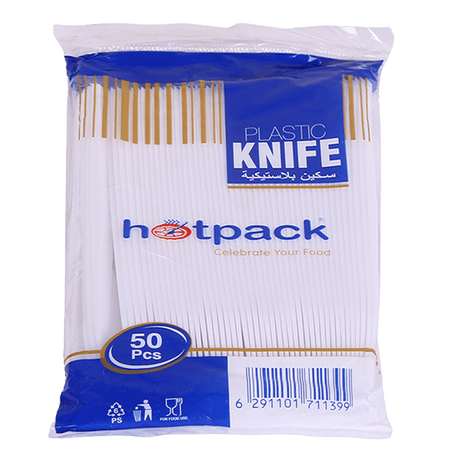 Hotpack Plastic Knife Set 50Piece - Shop Your Daily Fresh Products - Free Delivery 