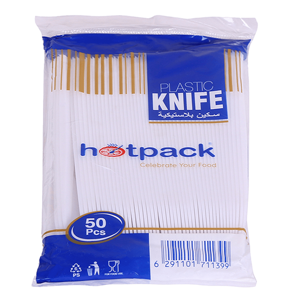 Hotpack Plastic Knife Set 50Piece - Shop Your Daily Fresh Products - Free Delivery 