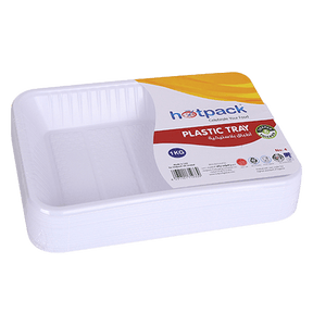 Hotpack Plastic Rectangular Tray Set No.4 10pcs - Palmyra Orders