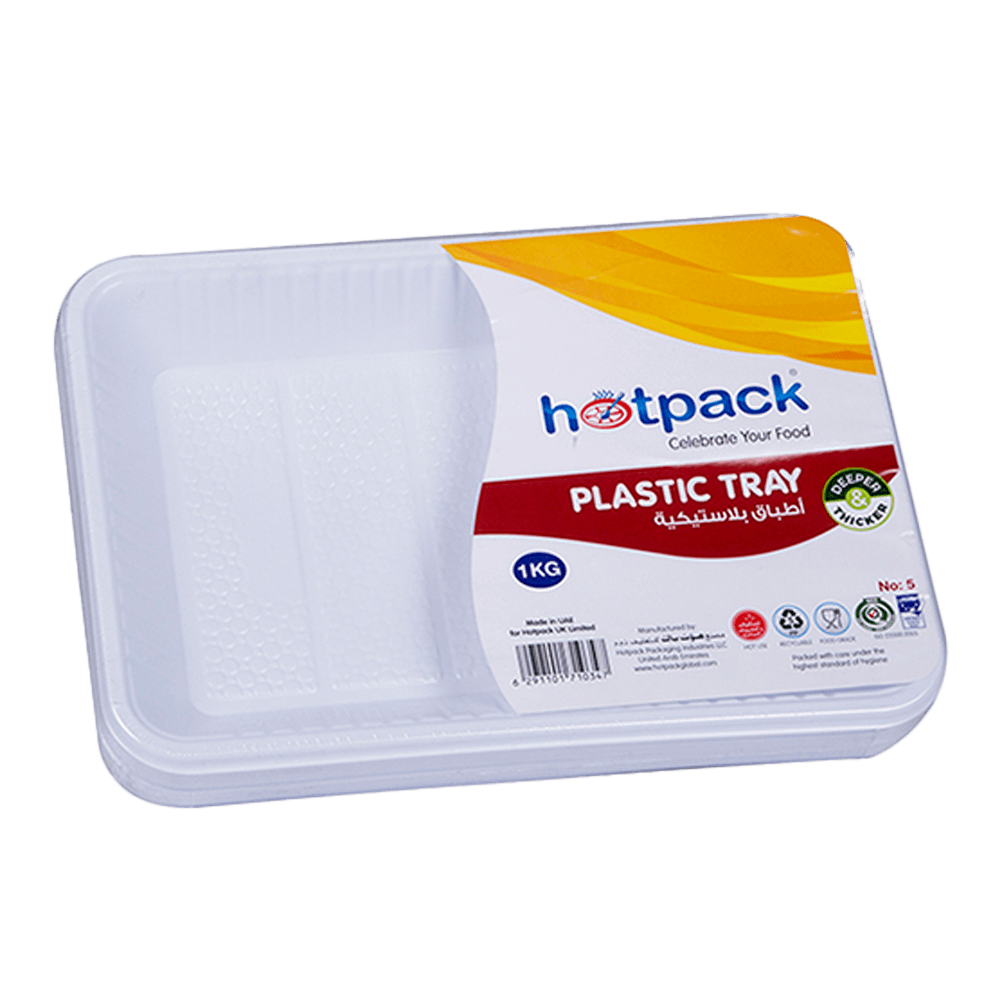 Hotpack Plastic Rectangular Tray Set No.5 10pcs - Shop Your Daily Fresh Products - Free Delivery 