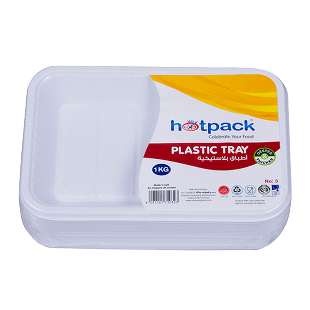 Hotpack Plastic Rectangular Tray Set No3 10Pcs - Palmyra Orders