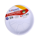 Hotpack Plastic Round Plate Set 9inch 25Pcs - Palmyra Orders