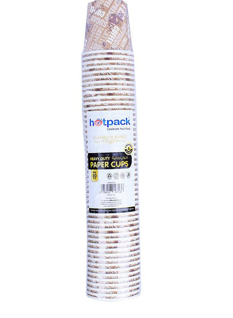 Hotpack Single Wall Paper Cup 4 Oz, 50 Piece - Palmyra Orders