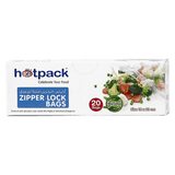 Hotpack Zipper Lock Bag Set, 18 x 21cm, 20 Pieces - Palmyra Orders