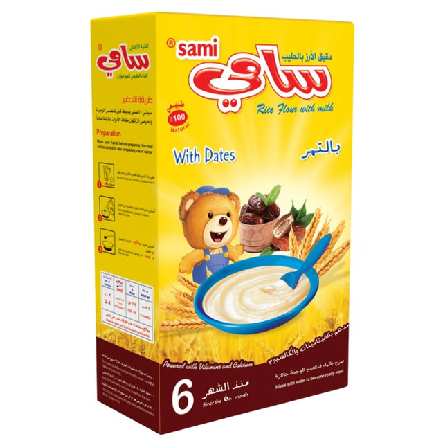 Infant Baby Cereals with Milk, Rice & Dates, 6 Months+ 200g