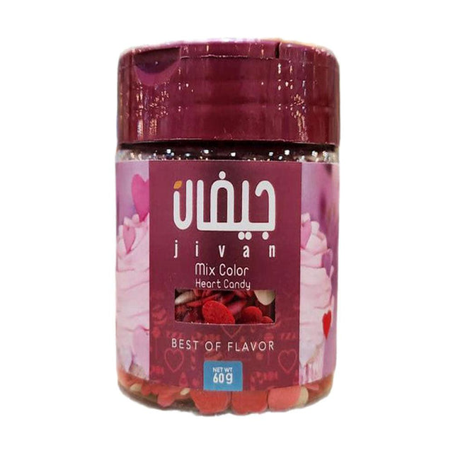Jivan Mix Color Heart Candy 60g - Palmyra Orders
