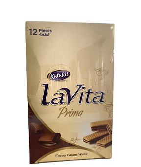 Katakit Lavita Prima Cocoa Cream Wafer 12 Pieces - Palmyra Orders