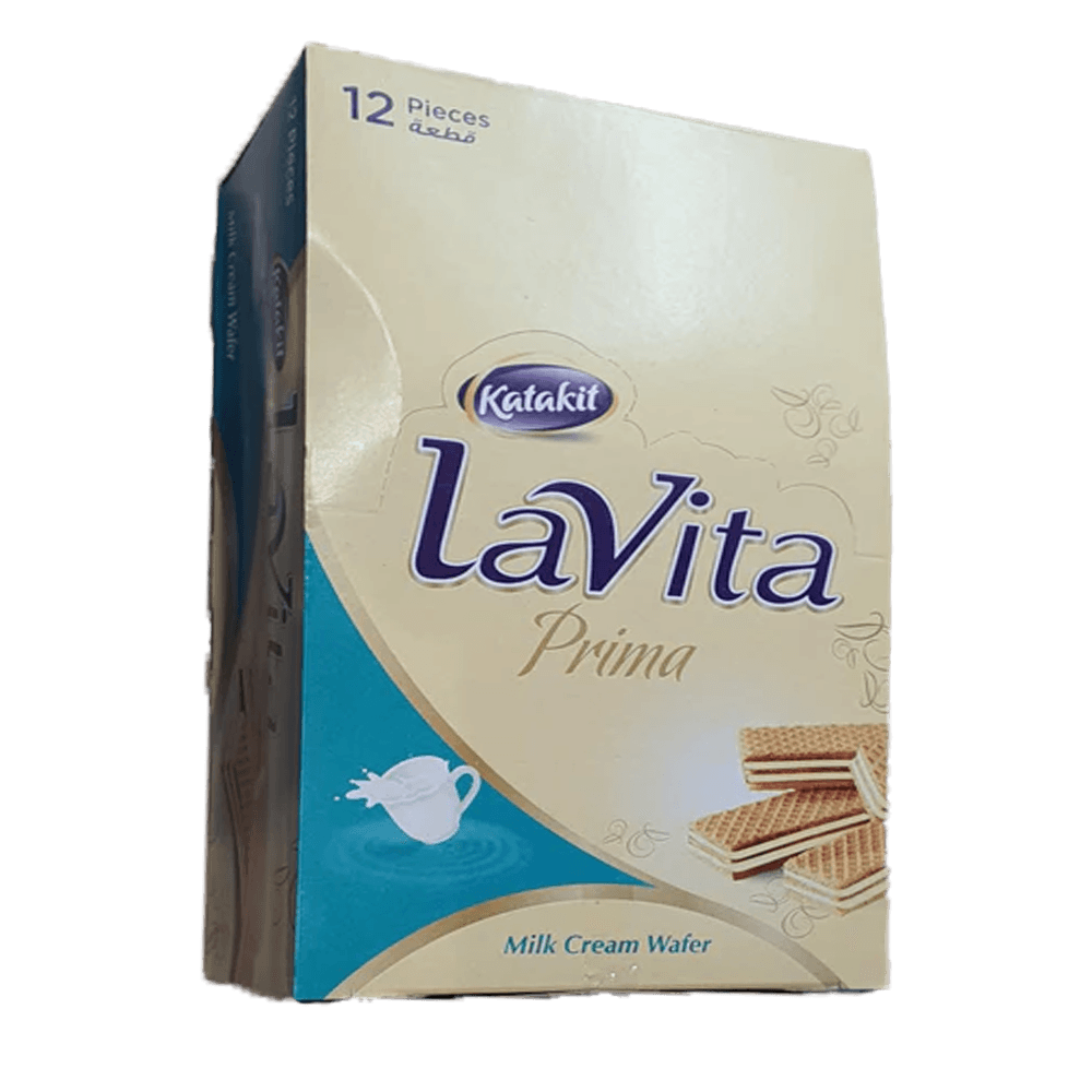 Katakit Lavita Prima Milk Cream Wafer 12 Pieces - Shop Your Daily Fresh Products - Free Delivery 