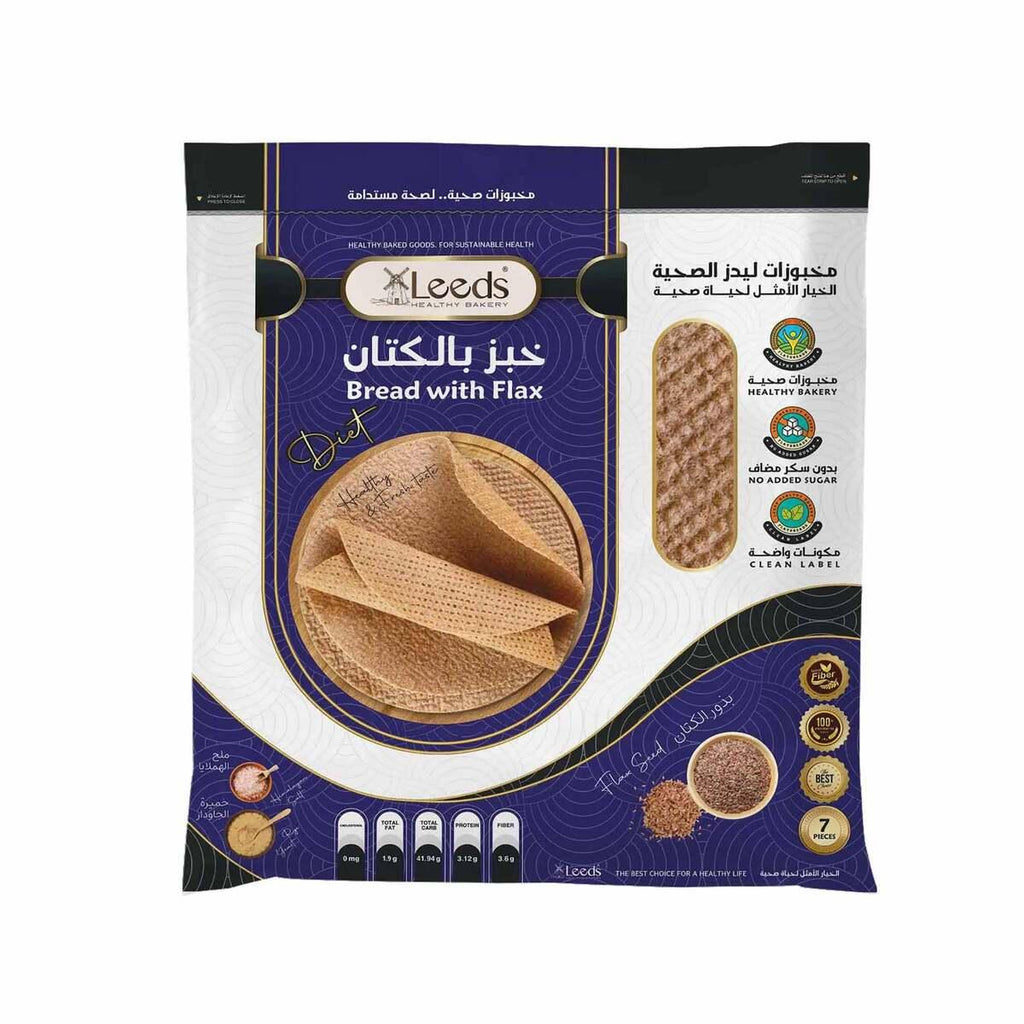 Leeds Bread With Flax Seeds 7 PCS - Shop Your Daily Fresh Products - Free Delivery 