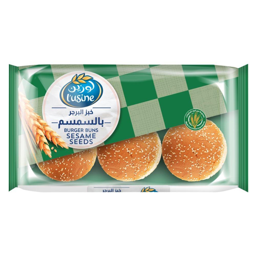 Lusine Burger Buns Seasam Seeds 6pcs - Shop Your Daily Fresh Products - Free Delivery 