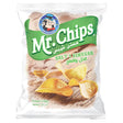 Packaging of Mr. Chips Salt & Vinegar potato chips on a white background