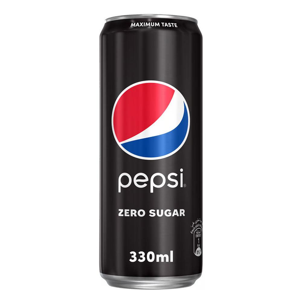 Pepsi Zero Carbonated Soft Drink Zero Calories & No Sugar 330 ml - Shop Your Daily Fresh Products - Free Delivery 
