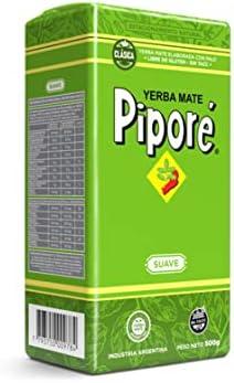 Pipore Yerba Mate Suave Packet Original Organic Hot and Cold Tea  500g - Palmyra Orders