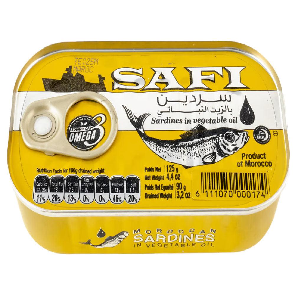 Safi Sardines In Vegetable Oil 125g - Palmyra Orders