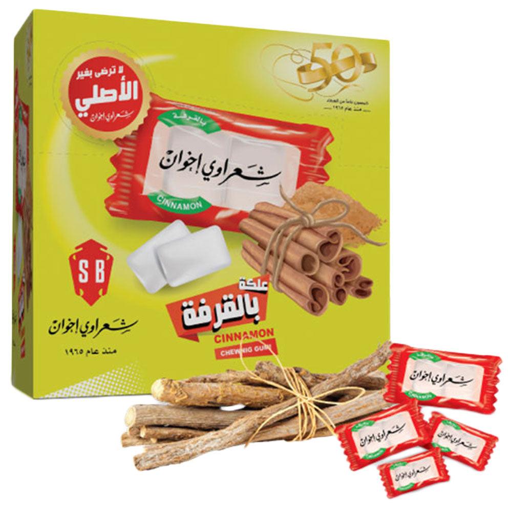 Sharawi Chewing Gum Cinnamon 100 packets x 2 pieces - Shop Your Daily Fresh Products - Free Delivery 