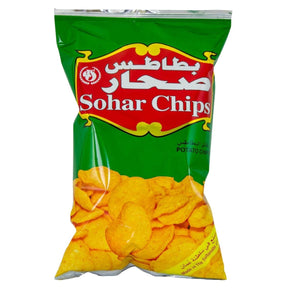 Bag of Sohar Potato Chips, 100g packaging on a white background