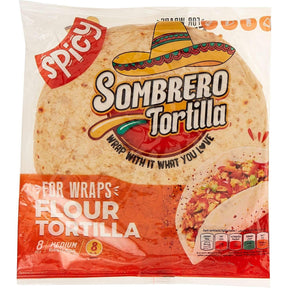 Sombrero Spicy Tortilla Medium Size 8Pcs - Palmyra Orders