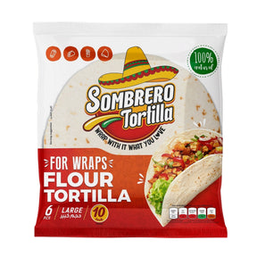 Sombrero Tortilla Large, 6 Pcs 