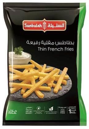 Sunbulah Frozen French Fries 1 kg - Palmyra Orders