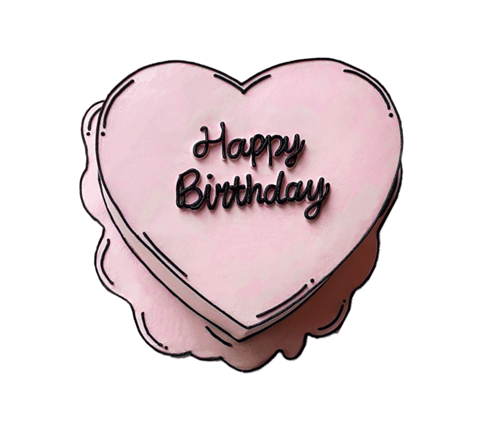 Trendy Pink Heart 2D Cake 1 kg - Shop Your Daily Fresh Products - Free Delivery 